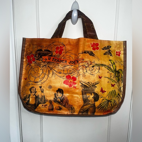 VINTAGE Trader Joe's Tote Shopping Bag "Sailing the Culinary Seas" [SUPER RARE] - Picture 3 of 5